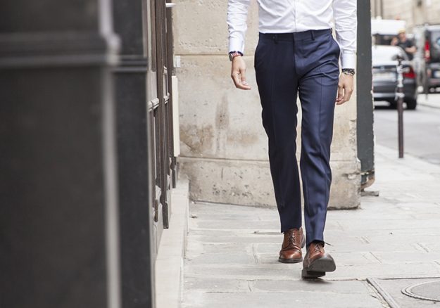 pantalon bleu bonnegueule