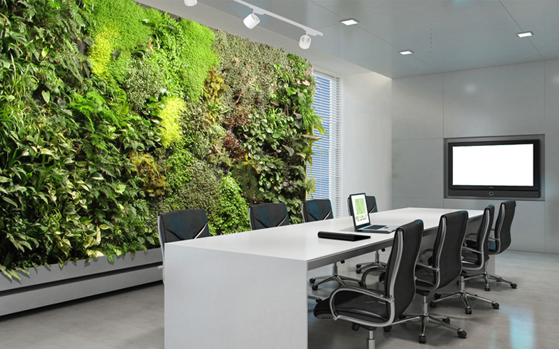 Bien-être au bureau : le mur végétal