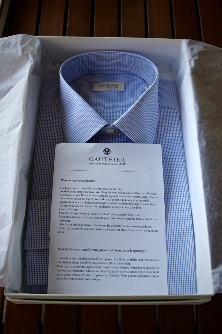 chemise francaise packaging